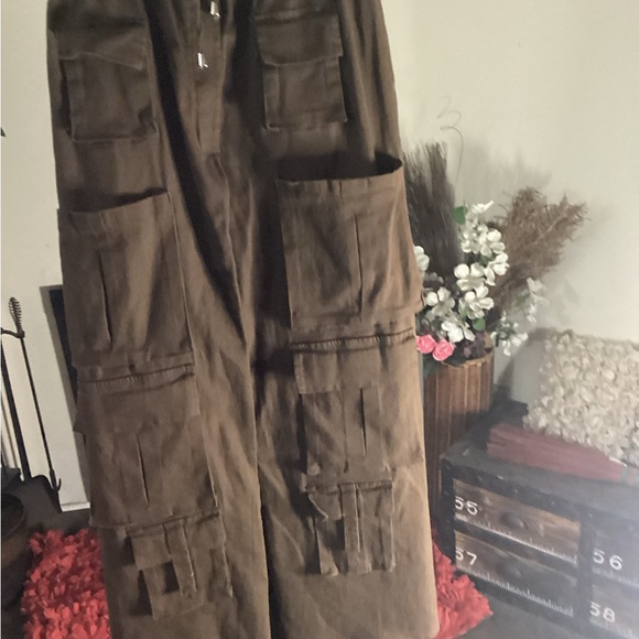 Dresses & Skirts - Brown Cargo Skirt